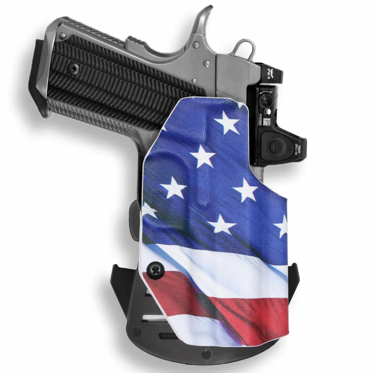 We The People Holsters 1911 3.25" Defender 45ACP No Rail Only Red Dot Optic Cut OWB Holster Hot