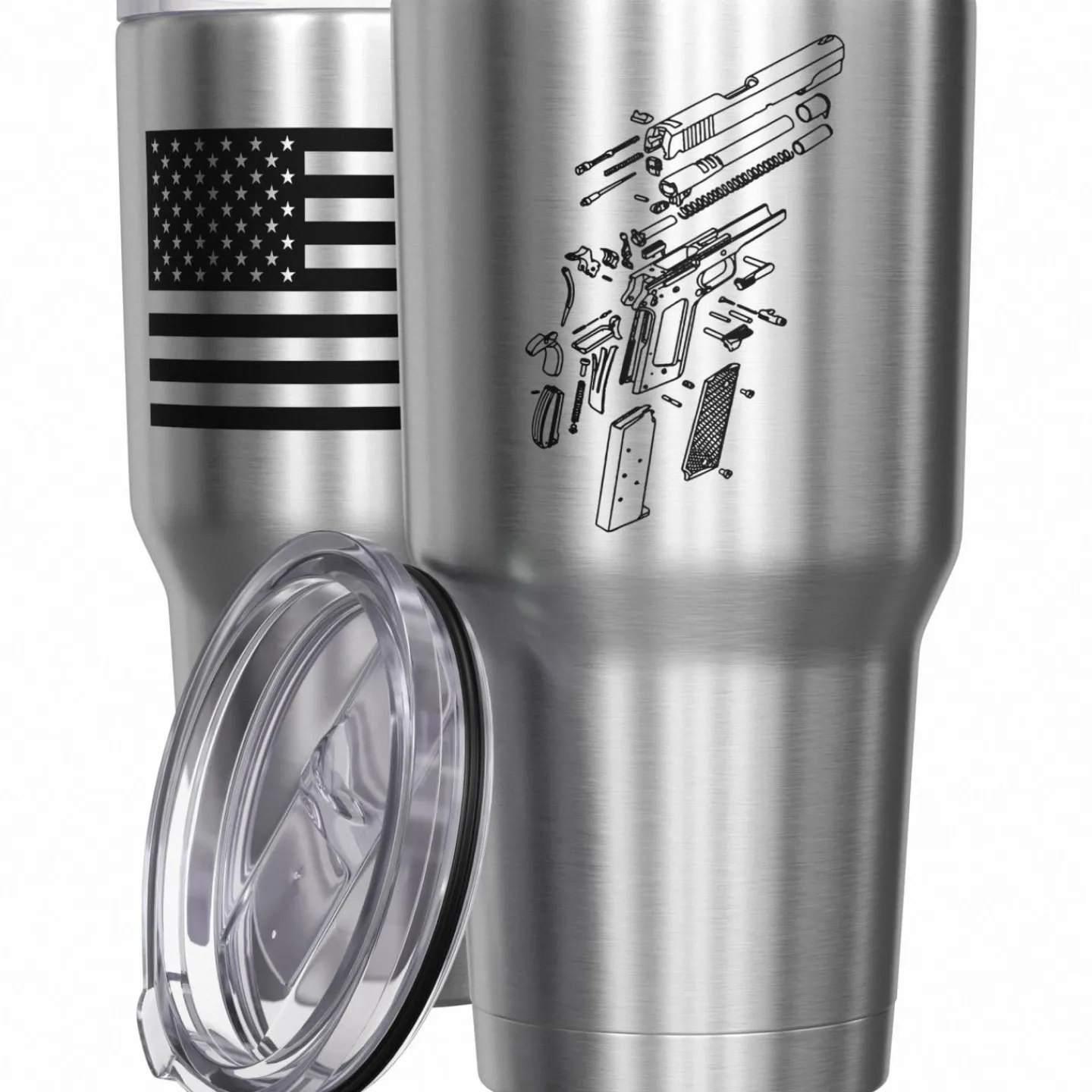 We The People Holsters 1911 Schematics Stainless Steel Tumbler New