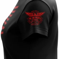 We The People Holsters 2A All Day Women's Short Sleeve Shirt Black Clearance