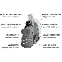 We The People Holsters Alpine Multicam Custom Printed Holster - OWB Kydex Holster Online