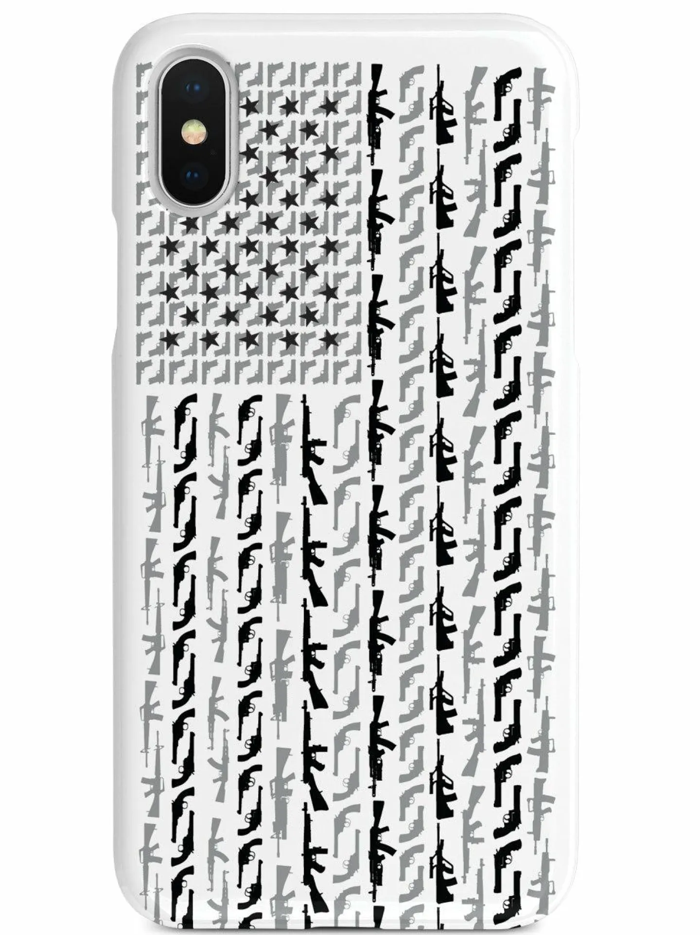 We The People Holsters American Flag in Guns - Black and White Case