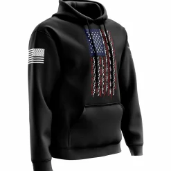 We The People Holsters American Flag in Guns - Patriotic Colors Hoodie Black Discount