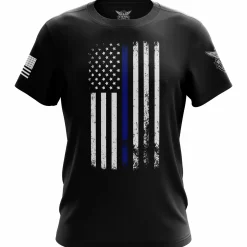 We The People Holsters American Flag Thin Blue Line Short Sleeve Shirt