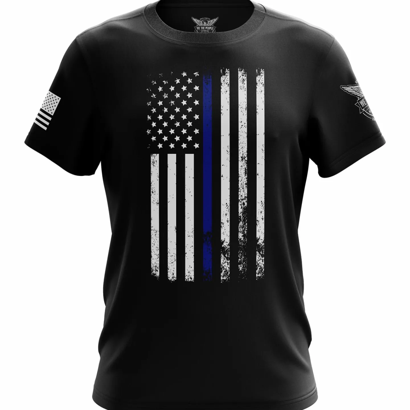 We The People Holsters American Flag Thin Blue Line Short Sleeve Shirt