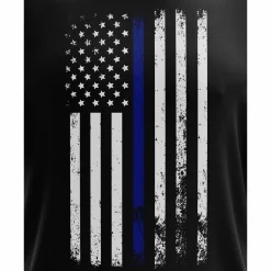 We The People Holsters American Flag Thin Blue Line Short Sleeve Shirt