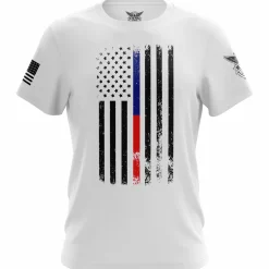 We The People Holsters American Flag Thin Blue/Red Line Public Service Support Short Sleeve Shirt Best