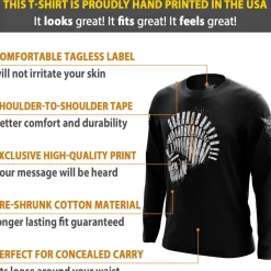 We The People Holsters Ammo Spartan Long Sleeve Shirt Black Clearance