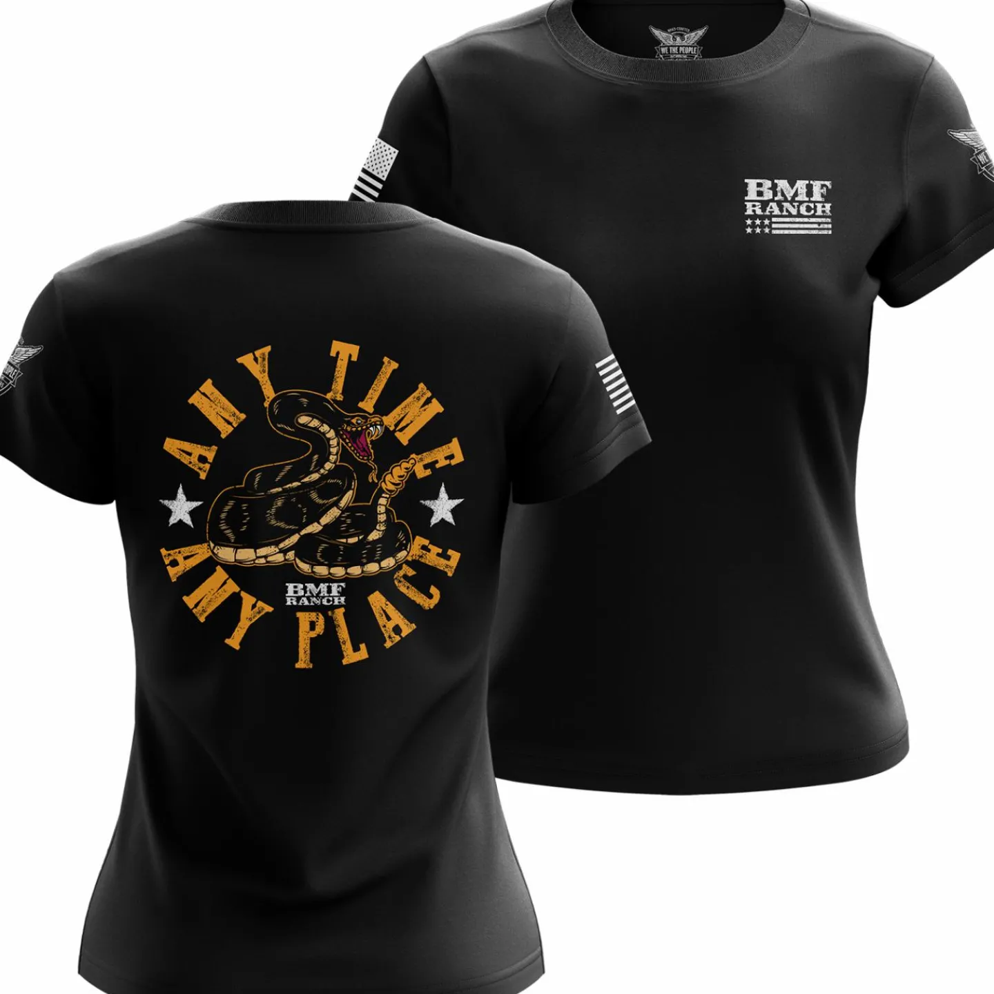 We The People Holsters Anytime Anyplace Women's Short Sleeve Shirt Black Outlet