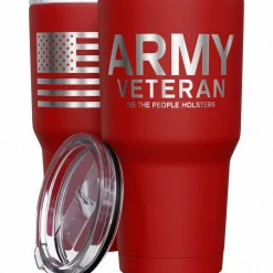 We The People Holsters Army Vet + American Flag Stainless Steel Tumbler Outlet