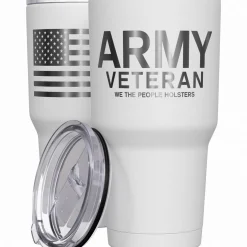 We The People Holsters Army Vet + American Flag Stainless Steel Tumbler Outlet
