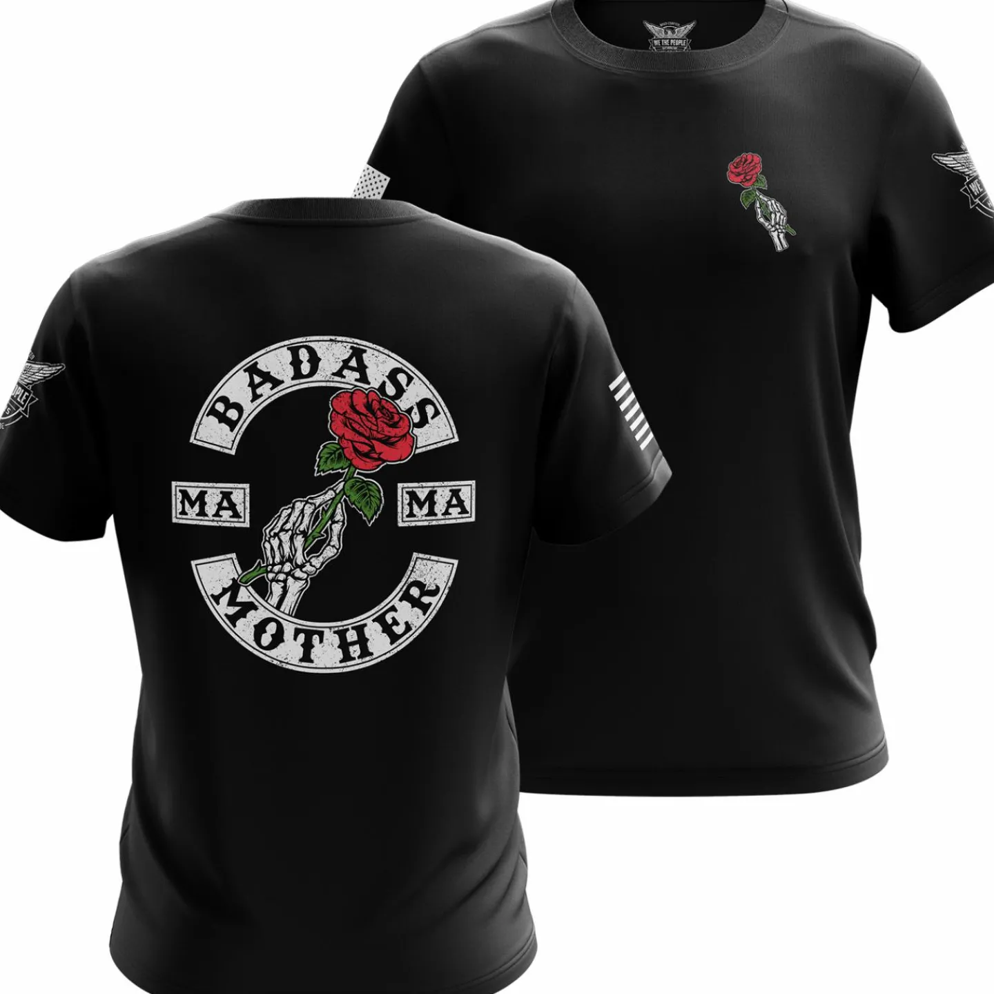 We The People Holsters Badass Mother Short Sleeve Shirt Black New