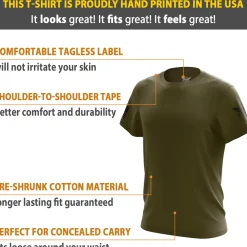 We The People Holsters Basic - + Black Short Sleeve Shirt Olive Sale