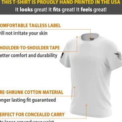 We The People Holsters Basic - + Black Short Sleeve Shirt White Sale