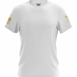 We The People Holsters Basic - + Gold Short Sleeve Shirt White New