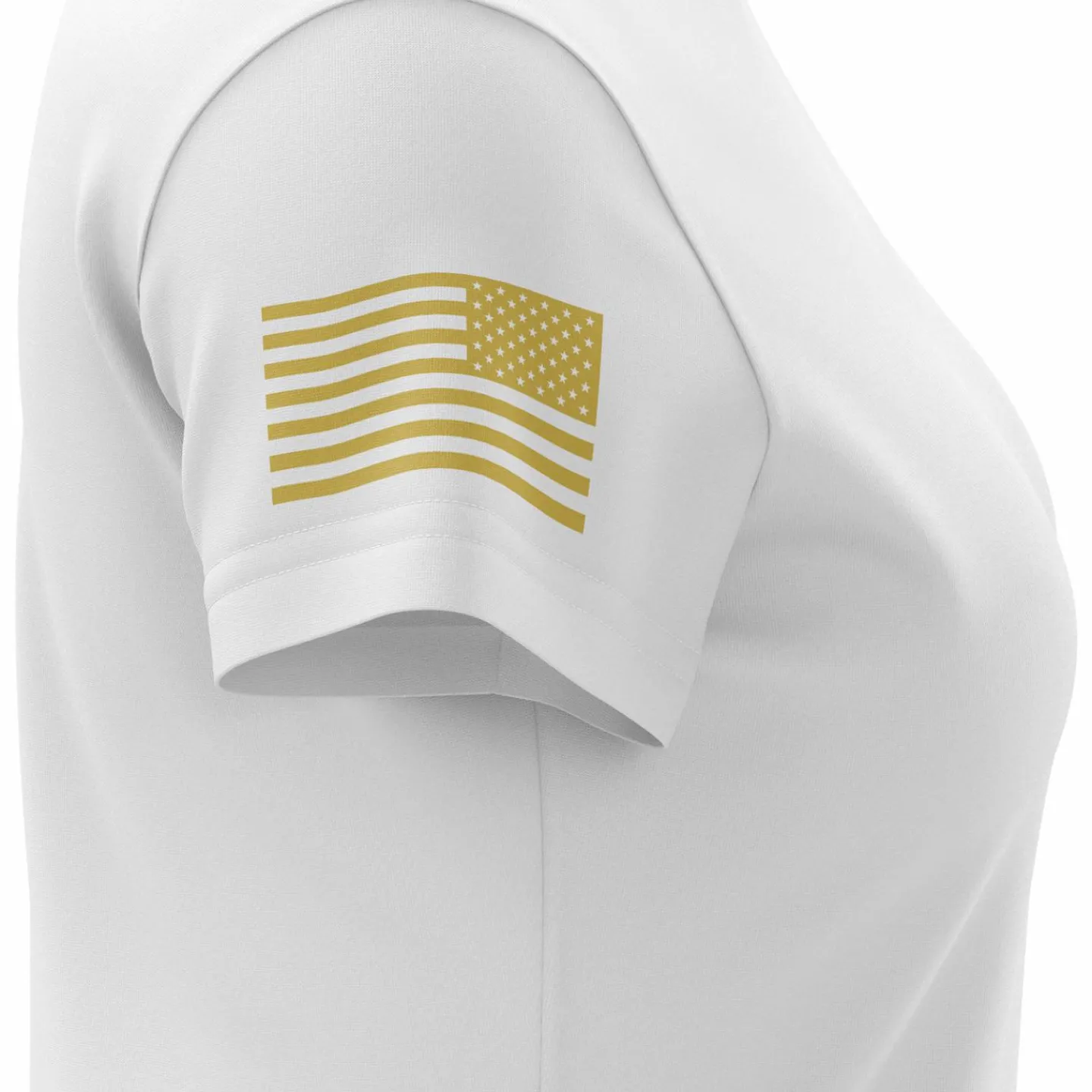 We The People Holsters Basic - + Gold Women's Short Sleeve Shirt White