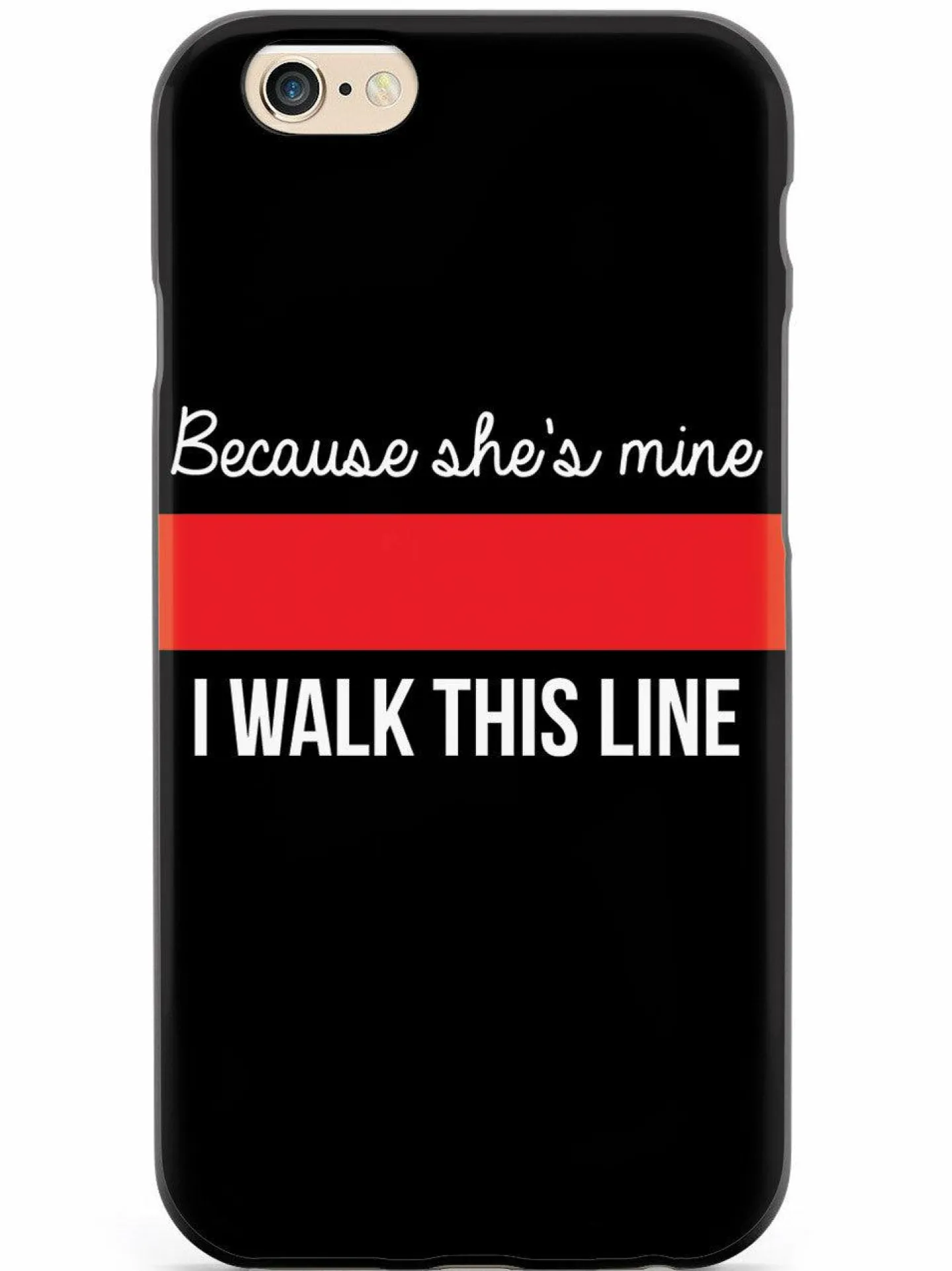 We The People Holsters Because She's Mine - Firefighter Thin Red Line Case New