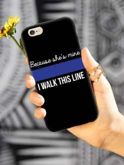 We The People Holsters Because She's Mine - Police Officer Thin Blue Line Case Discount
