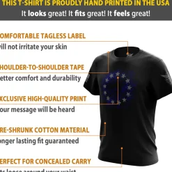 We The People Holsters Betsy Ross Flag 2.0 Short Sleeve Shirt Black Outlet
