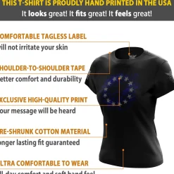 We The People Holsters Betsy Ross Flag 2.0 Women's Short Sleeve Shirt Black Sale