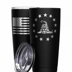 We The People Holsters Betsy Ross Gadsden Flag + American Flag Stainless Steel Tumbler Online