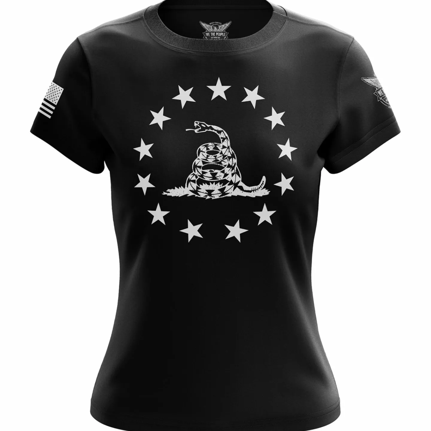 We The People Holsters Betsy Ross Gadsden Flag Women's Short Sleeve Shirt Best