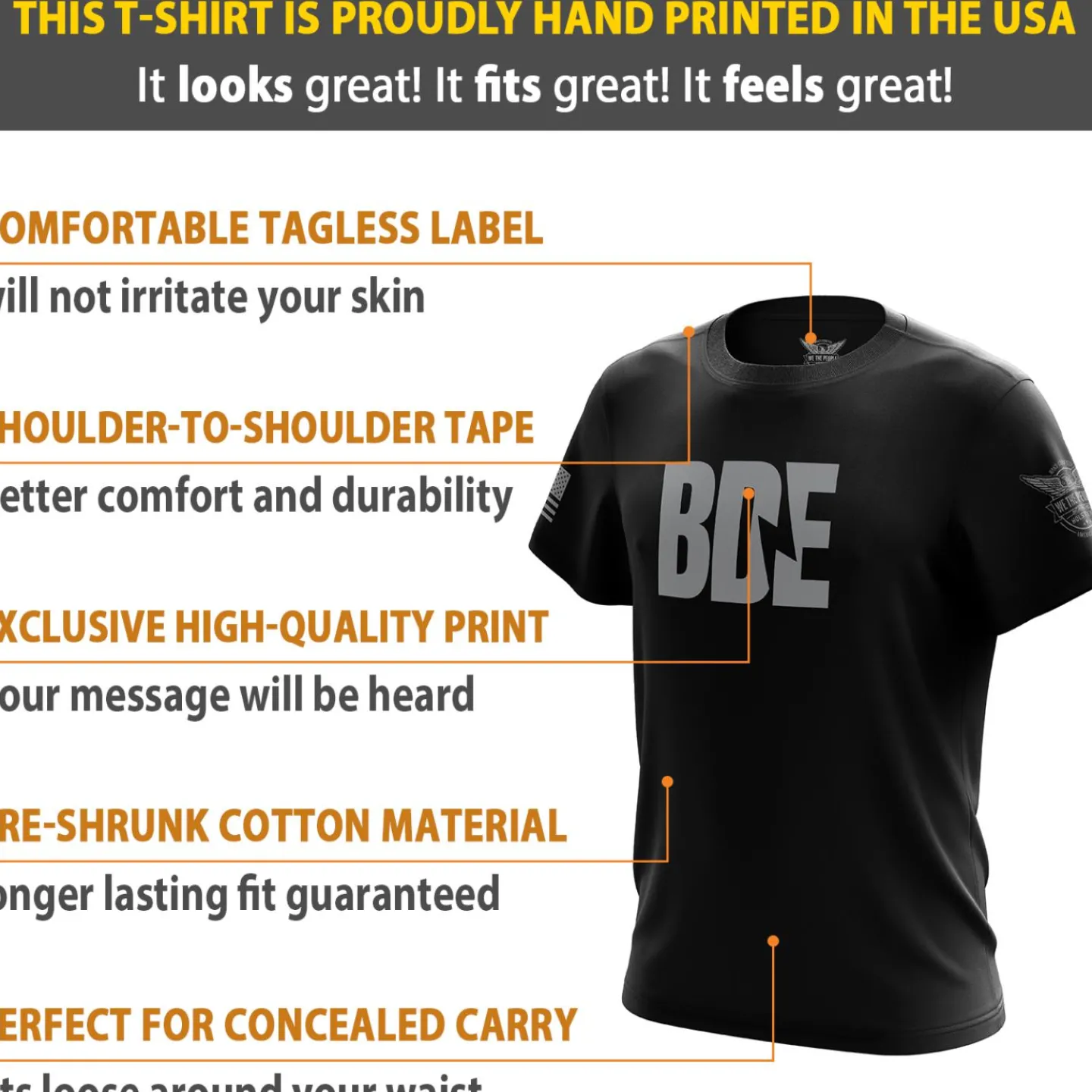 We The People Holsters Big Dad Energy Short Sleeve Shirt Black Best