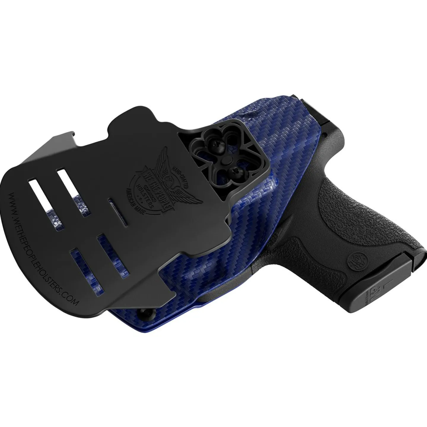 We The People Holsters Blue Carbon Fiber Kydex OWB Paddle holster Custom Designed Paddle Sale