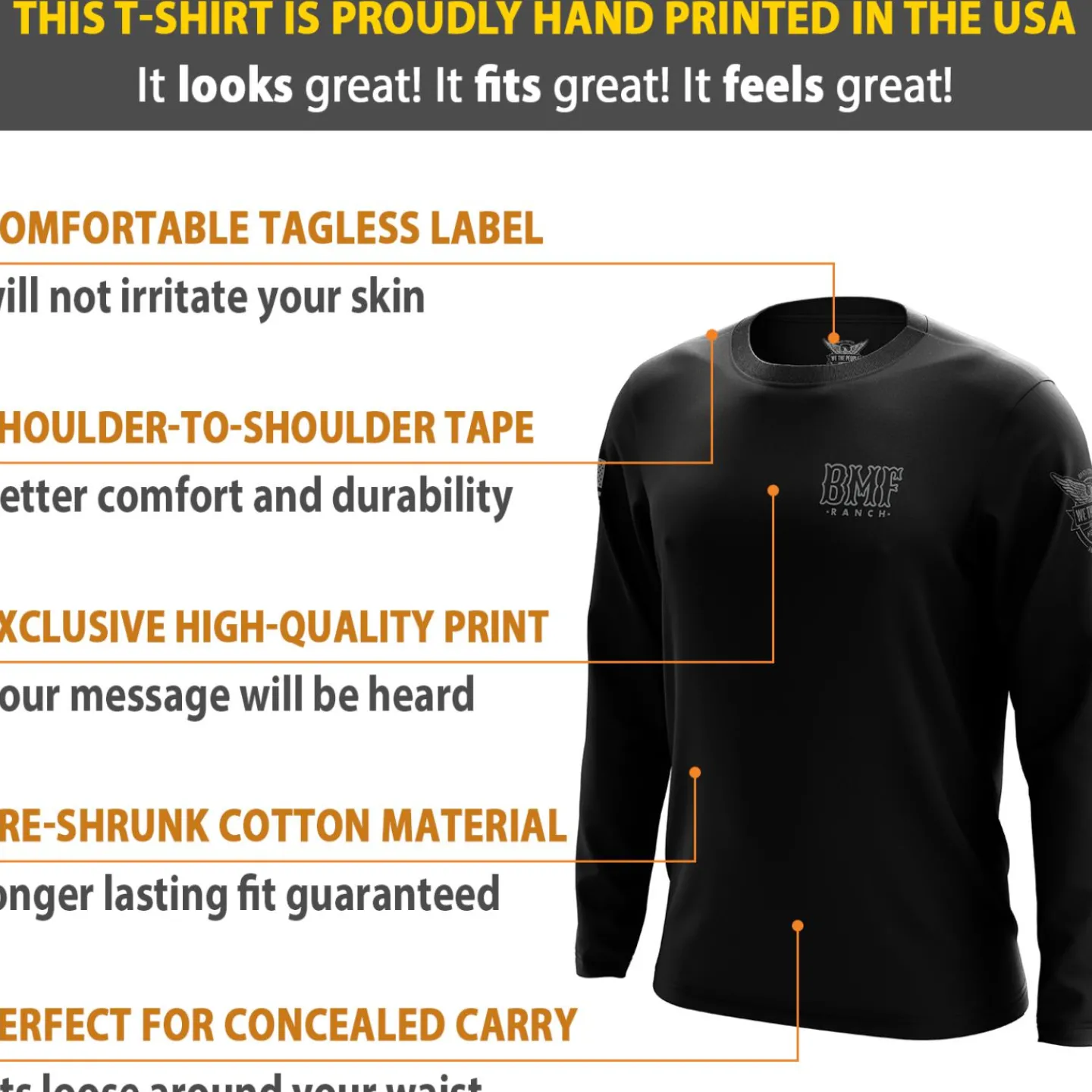 We The People Holsters BMF Bison Long Sleeve Shirt Black Online