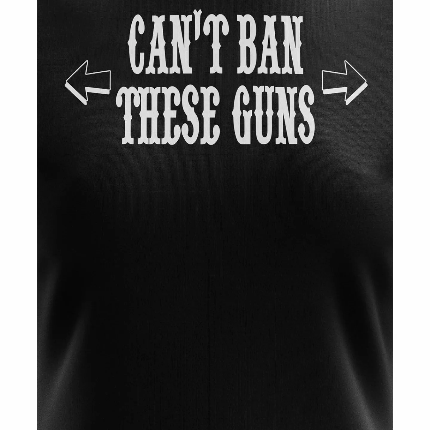 We The People Holsters Can't Ban These Guns Women's Short Sleeve Shirt Black Clearance