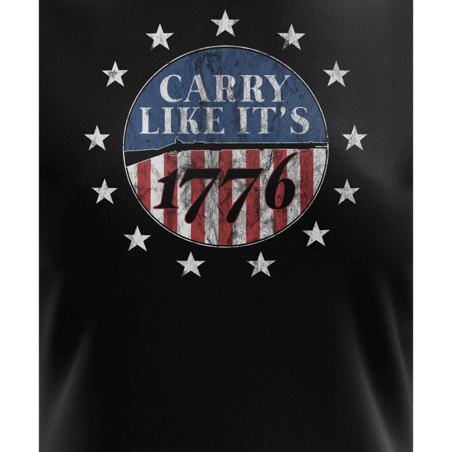 We The People Holsters Carry Like It's 1776 Women's Short Sleeve Shirt Black Clearance