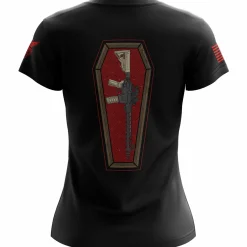 We The People Holsters Casket Carry Women's Short Sleeve Shirt Black New