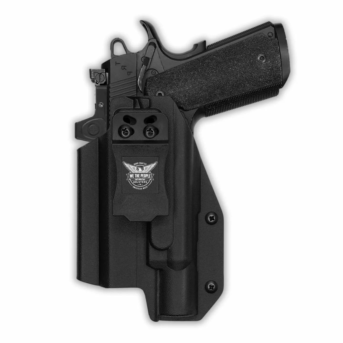 We The People Holsters Colt 1911 4" Commander 45ACP with Surefire X300T-B Red Dot Optic Cut IWB Holster New