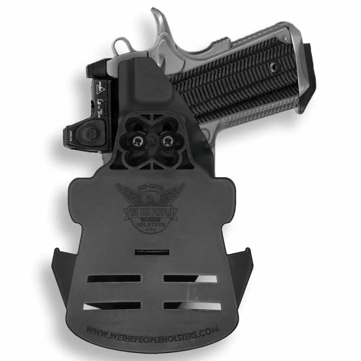 We The People Holsters Colt 1911 3.25" Defender 45ACP No Rail Only Red Dot Optic Cut OWB Holster