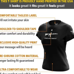 We The People Holsters Come And Take It Women's Short Sleeve Shirt Black Online