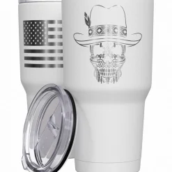We The People Holsters Cowboy Skull Stainless Steel Tumbler