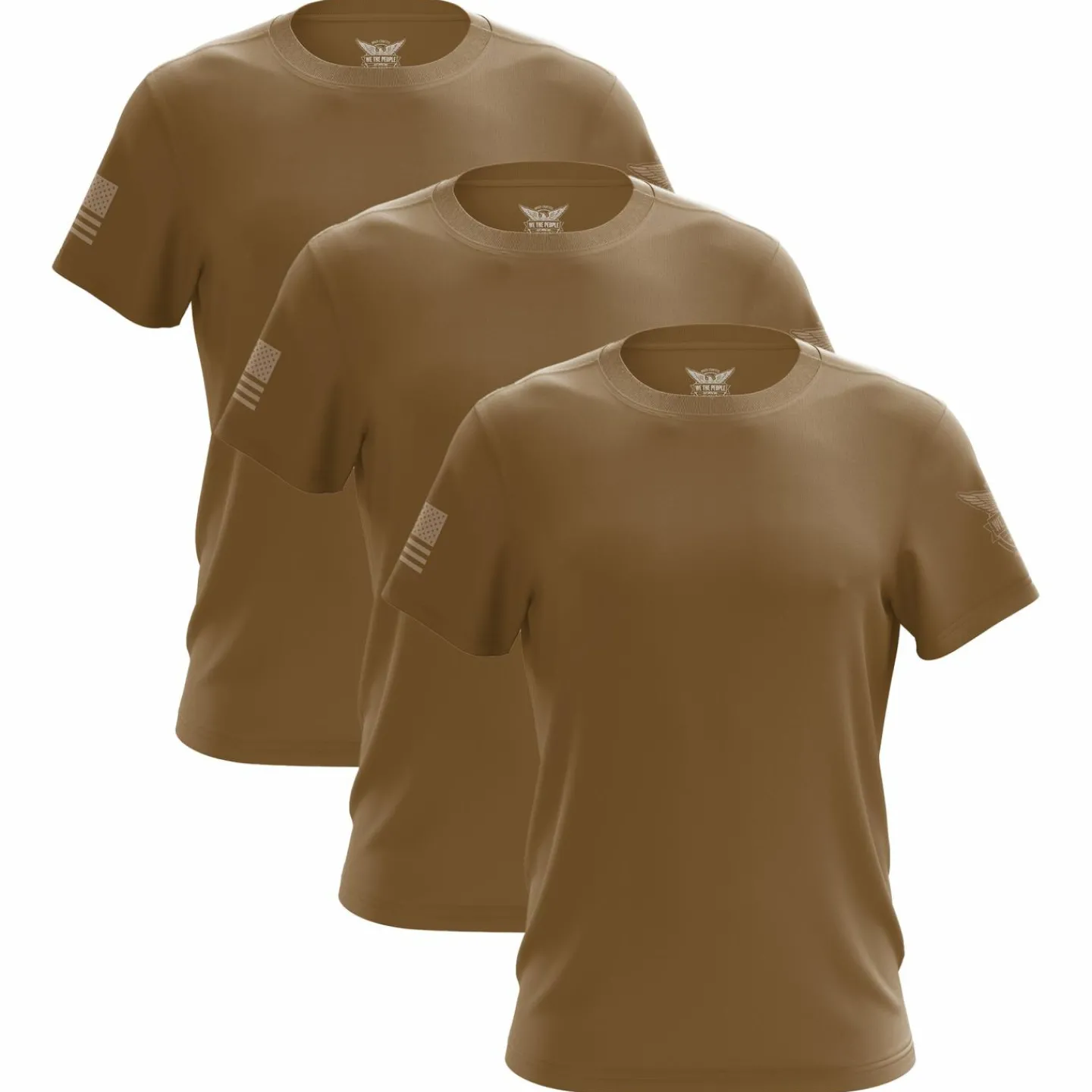 We The People Holsters Freedom Short Sleeve Shirt Bundle (3 Pack) Coyote Best