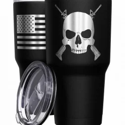 We The People Holsters Cross Rifle Jolly Roger Stainless Steel Tumbler Sale