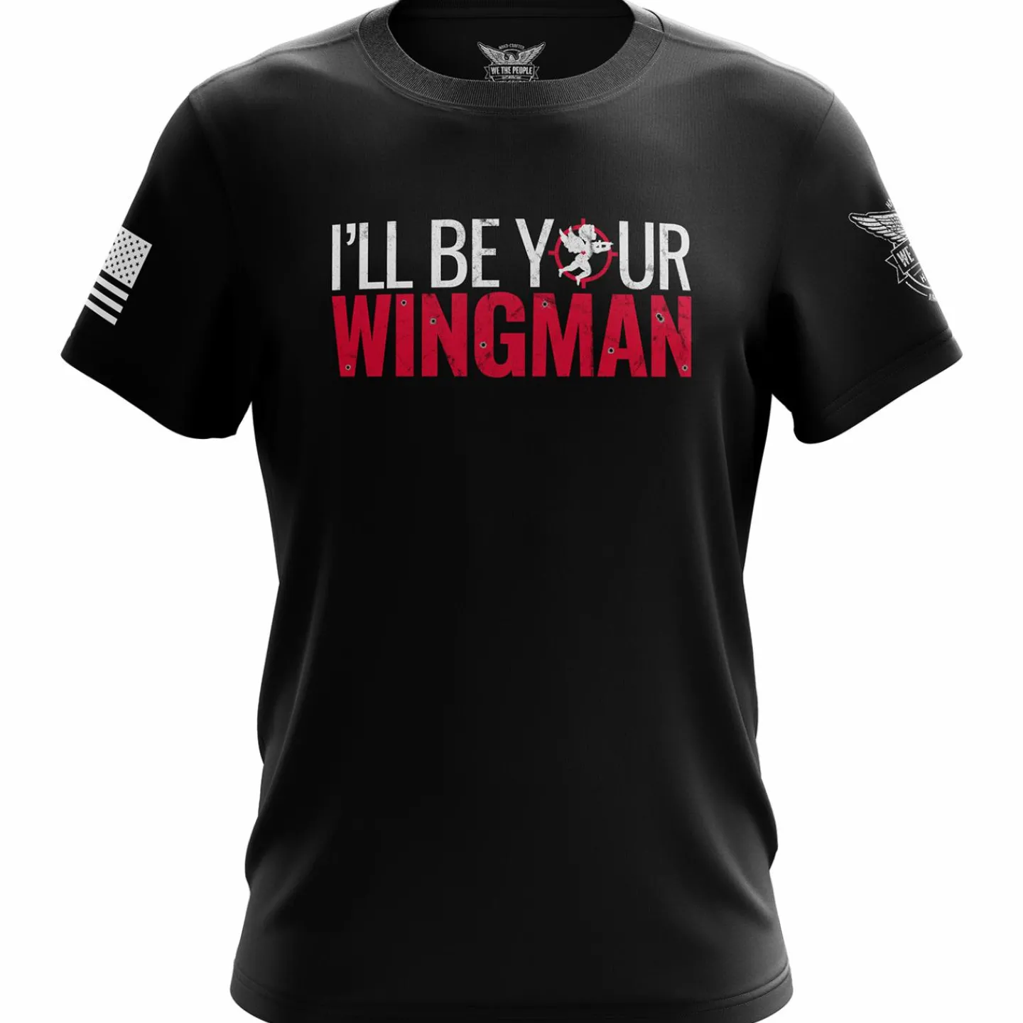 We The People Holsters Cupid's Wingman Short Sleeve Shirt Black New