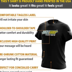 We The People Holsters Dad's Way Short Sleeve Shirt Black Clearance