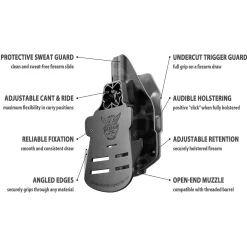 We The People Holsters Dark Camo Custom Printed Holster - OWB Kydex Holster Sale