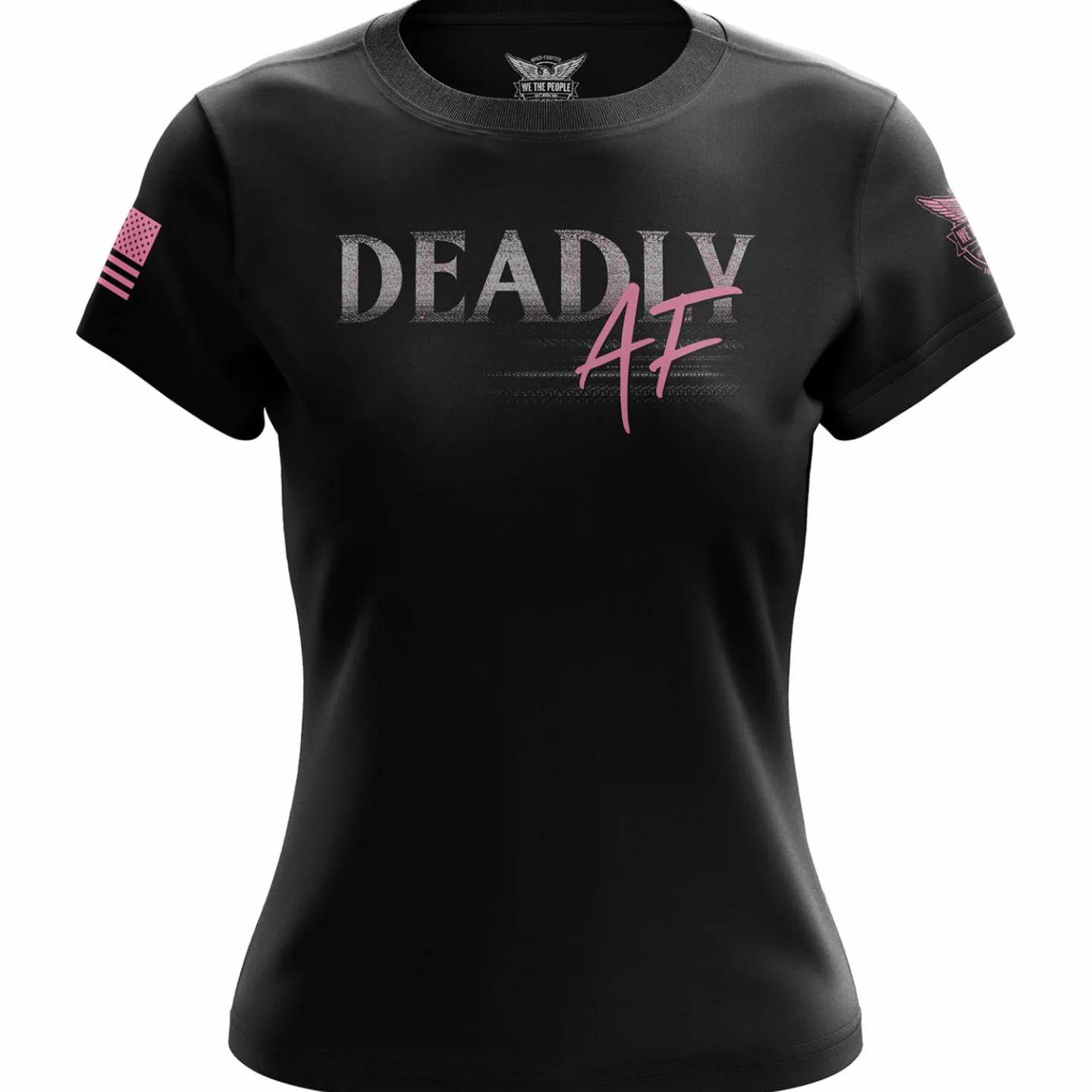 We The People Holsters Deadly AF Women's Short Sleeve Shirt Black Best