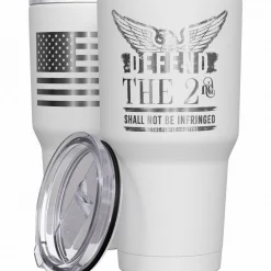 We The People Holsters Defend the 2nd Amendment + American Flag Stainless Steel Tumbler Sale