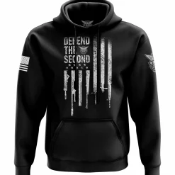 We The People Holsters Defend The Second Flag Hoodie Black Discount