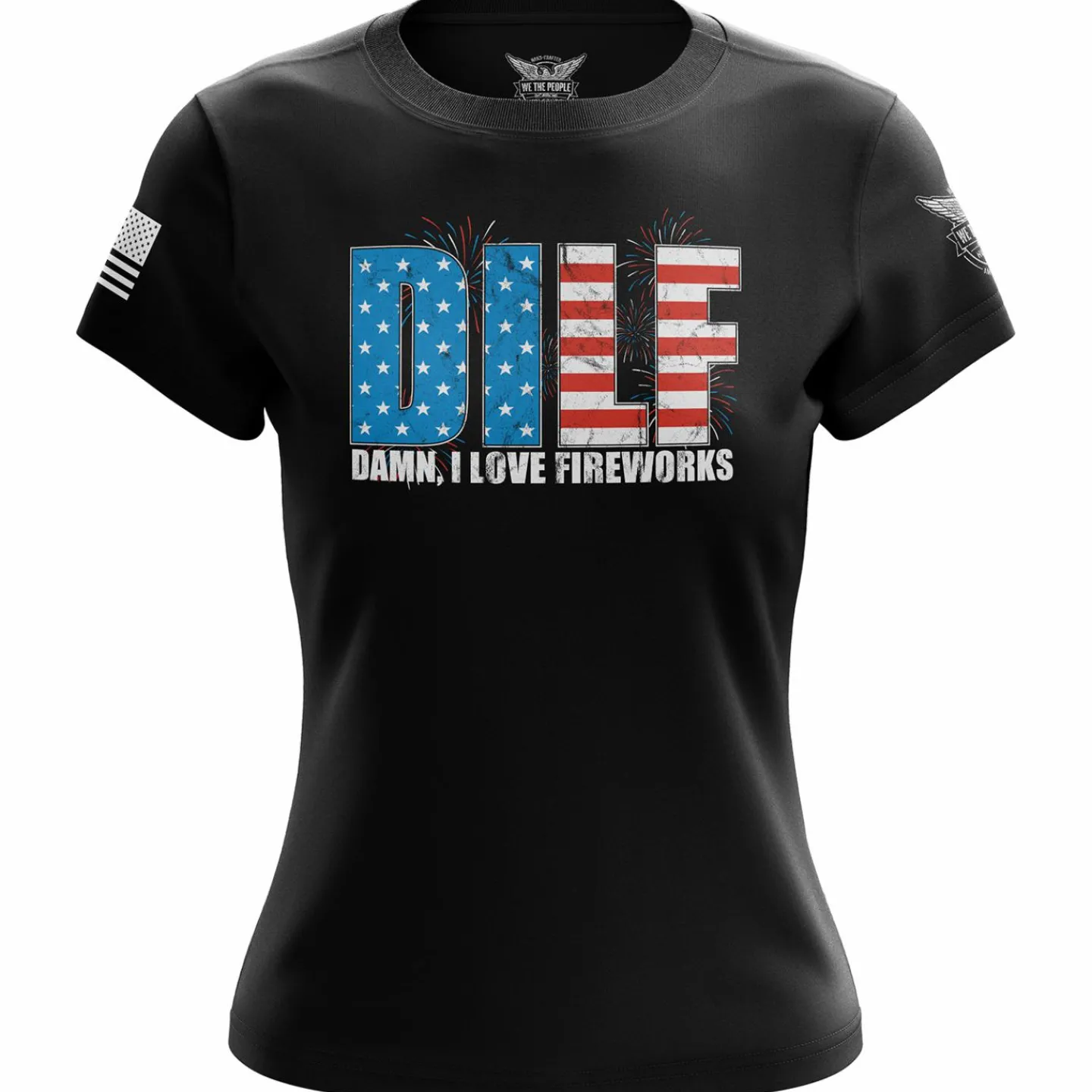 We The People Holsters D.I.L.F. V2 Women's Short Sleeve Shirt Black Discount