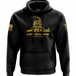 We The People Holsters Don't Tread On Me Gadsden Flag Hoodie Black New