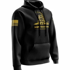 We The People Holsters Don't Tread On Me Gadsden Flag Hoodie Black New