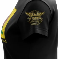 We The People Holsters Don't Tread On Me Squirrel Women's Short Sleeve Shirt Black