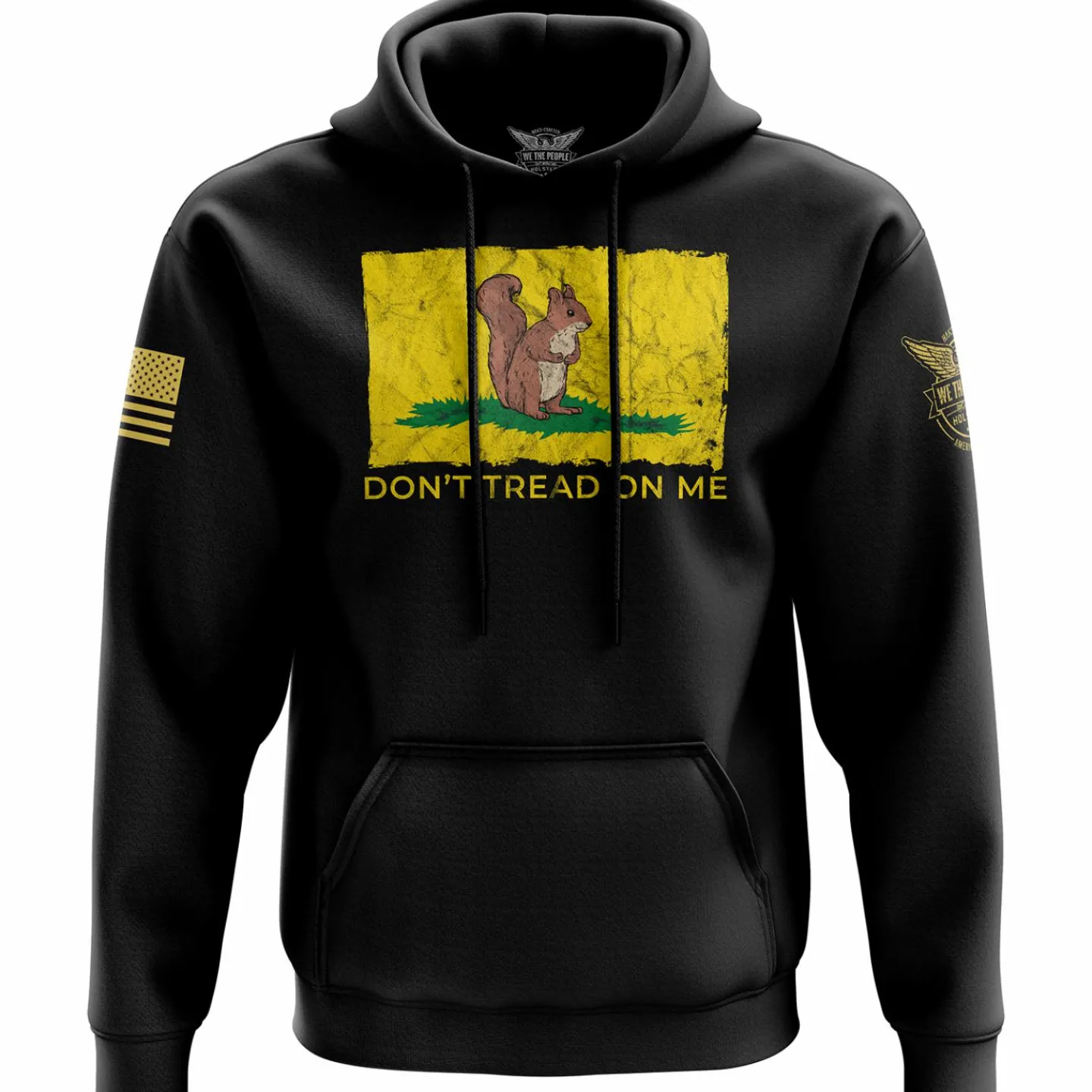 We The People Holsters Don't Tread On Me Squirrel Hoodie Black Sale