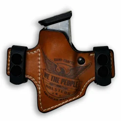 We The People Holsters Double Stack Sub Compact 9MM/.40/380 Independence Leather OWB Magazine Carrier / Holster Outlet
