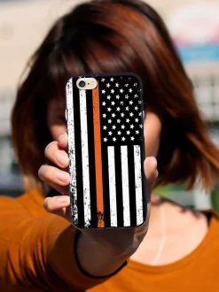 We The People Holsters Downward American Flag - Thin Orange Line Case Discount